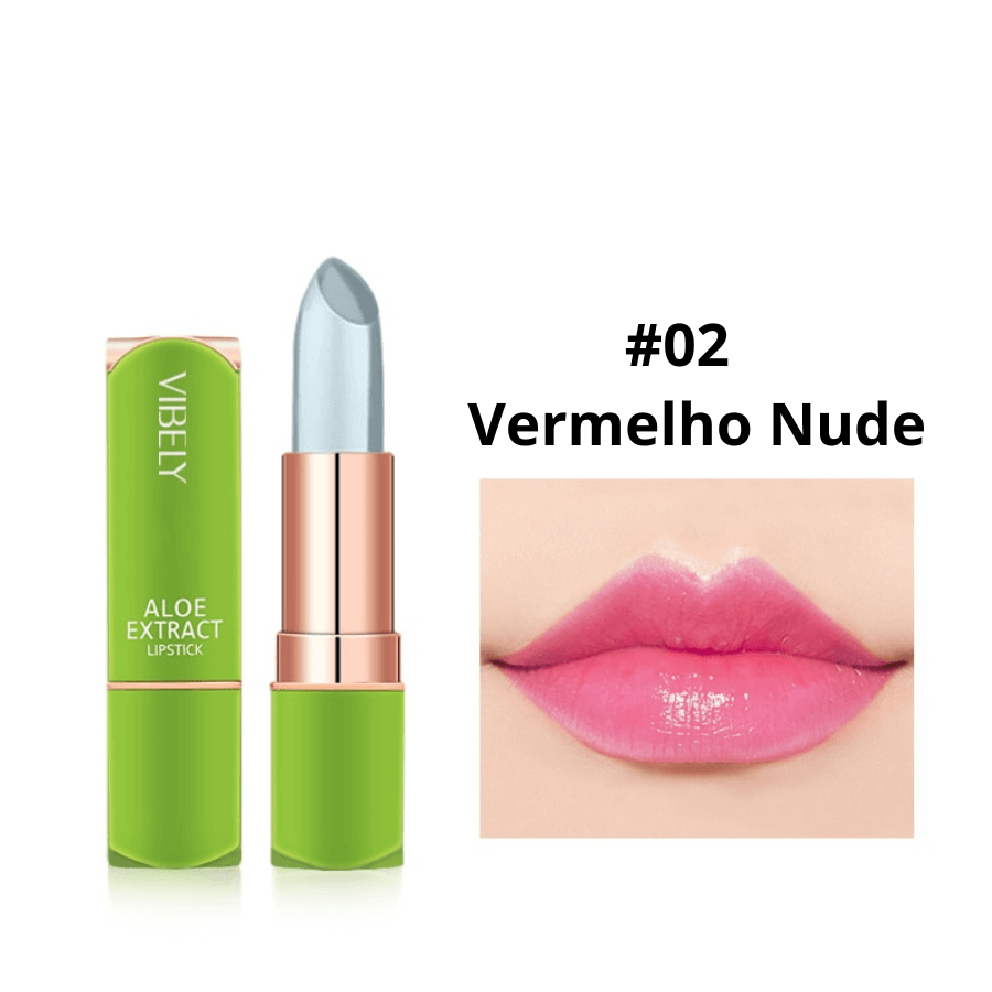 Batom Premium  Aloe Vera Longa Duração a Prova D'água