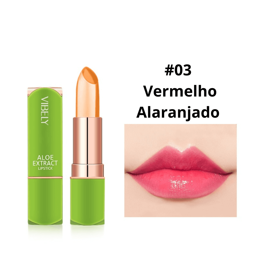 Batom Premium  Aloe Vera Longa Duração a Prova D'água