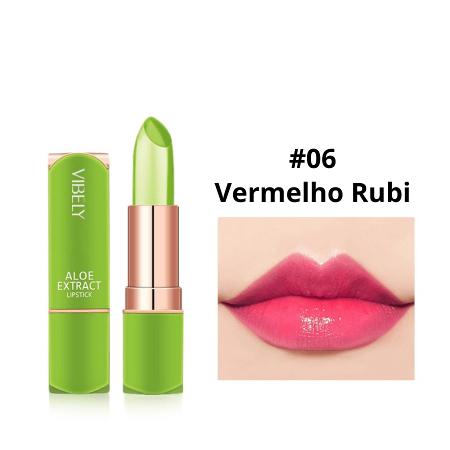 Batom Premium  Aloe Vera Longa Duração a Prova D'água