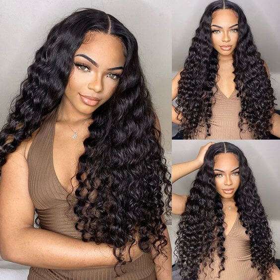 Lace Front Humana cacheada 70cm 13x4 HD - Penélope