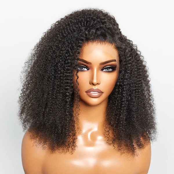 Peruca Lace Humana cacheada afro 45cm 4x4 HD - Ariane