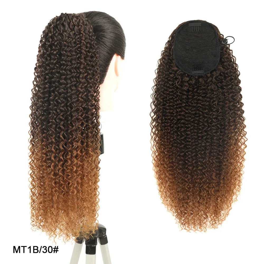 Rabo de Cavalo - Cabelo Afro Cacheado - 60cm - 120g