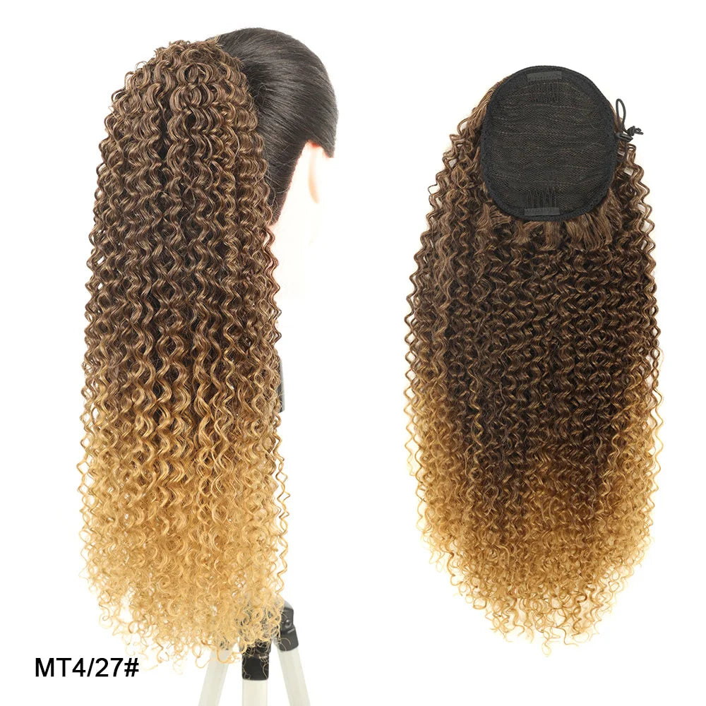 Rabo de Cavalo - Cabelo Afro Cacheado - 60cm - 120g