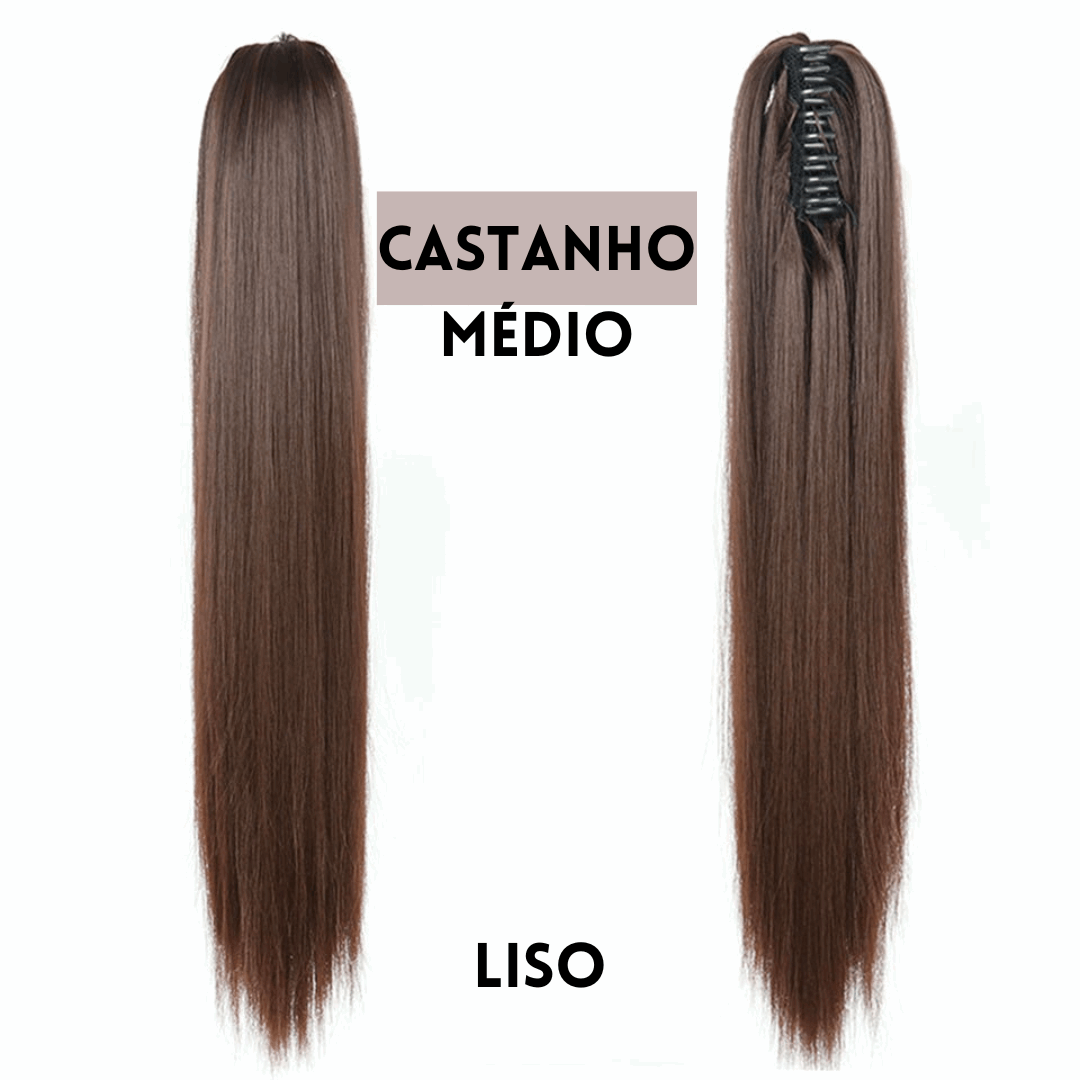 Aplique Rabo de Cavalo (Com Presilha) - Fibra Premium