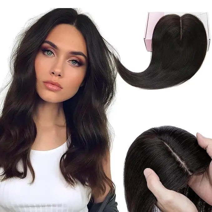 Aplique Topo de Cabeça - Fibra Orgânica (Para Alopecia, Falhas, Cabelos Ralos e com Queda)