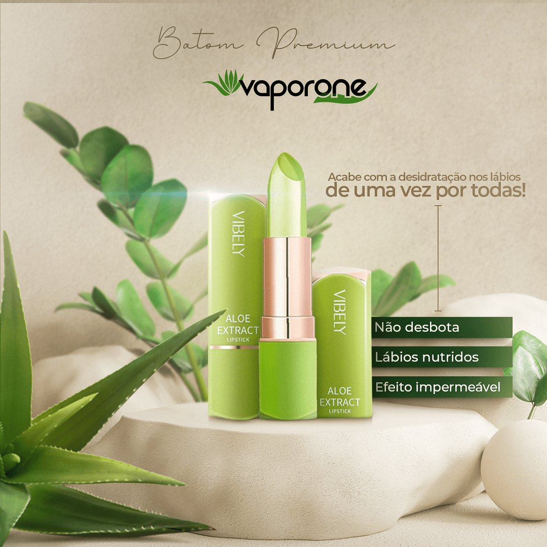 Batom Premium  Aloe Vera Longa Duração a Prova D'água