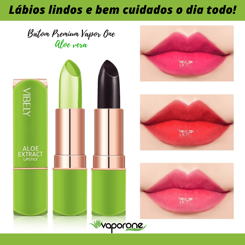 Batom Premium  Aloe Vera Longa Duração a Prova D'água