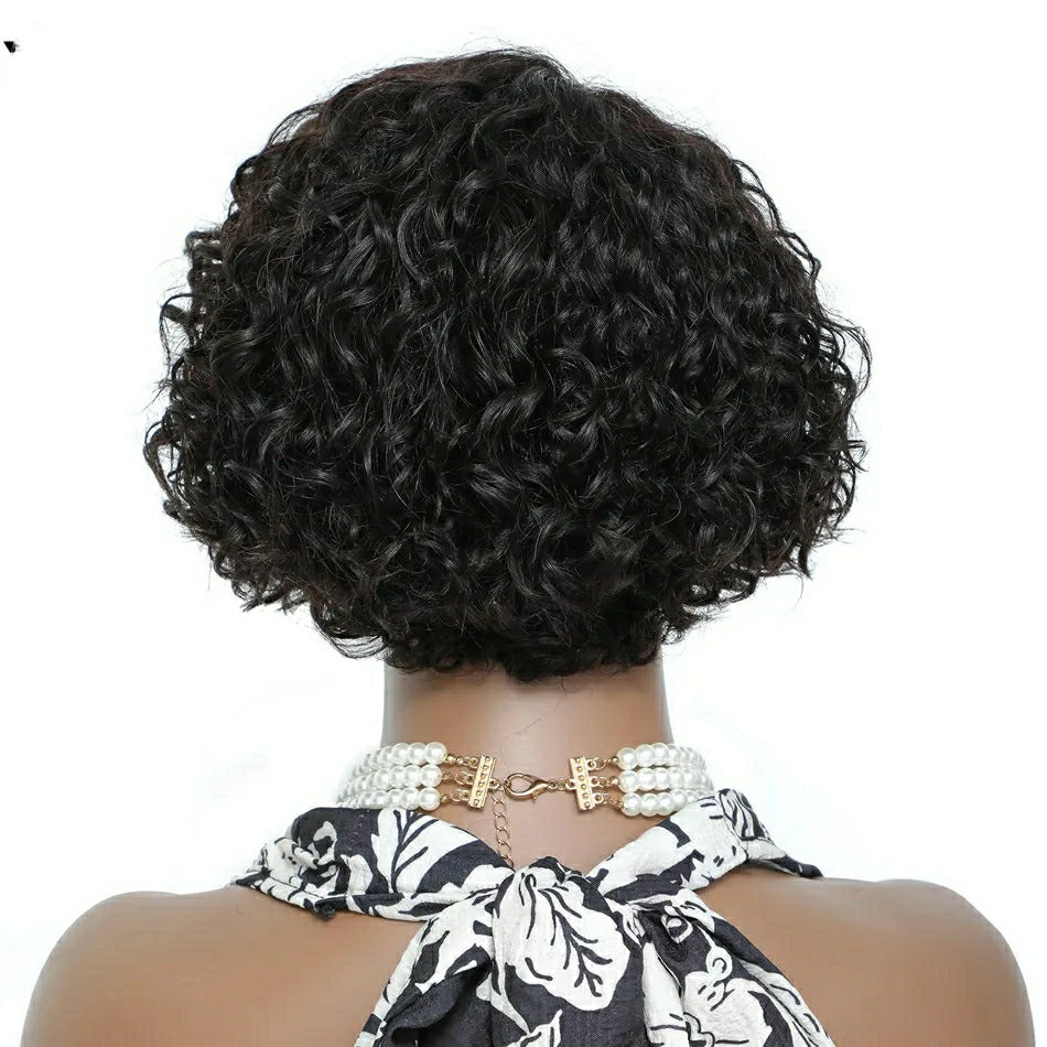 Peruca Lace Humana Cacheada 25cm 13x1 HD - Isis