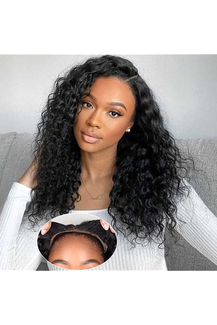 Lace Front Humana cacheada 45cm 13x4 HD -Aline