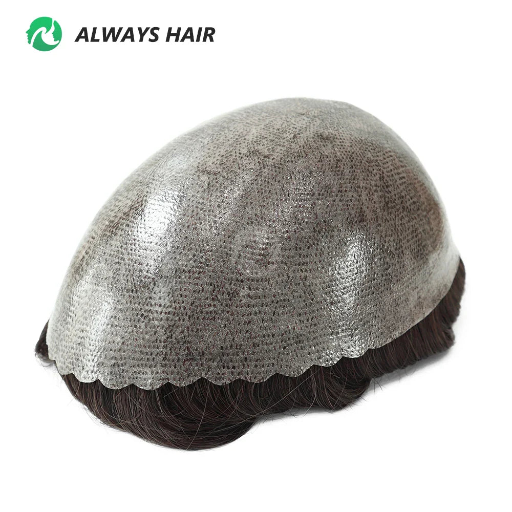 Prótese Capilar Masculina Respirável - Cabelo Humano