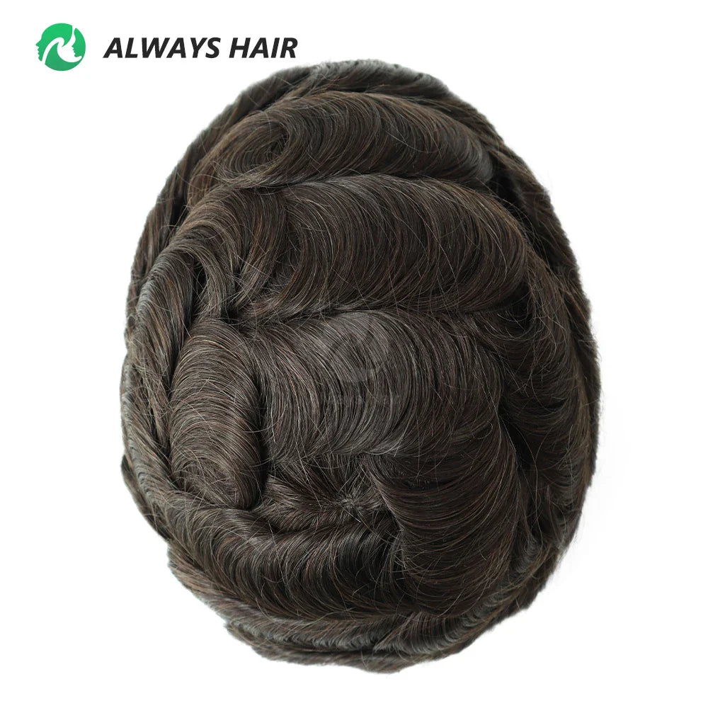 Prótese Capilar Masculina Respirável - Cabelo Humano