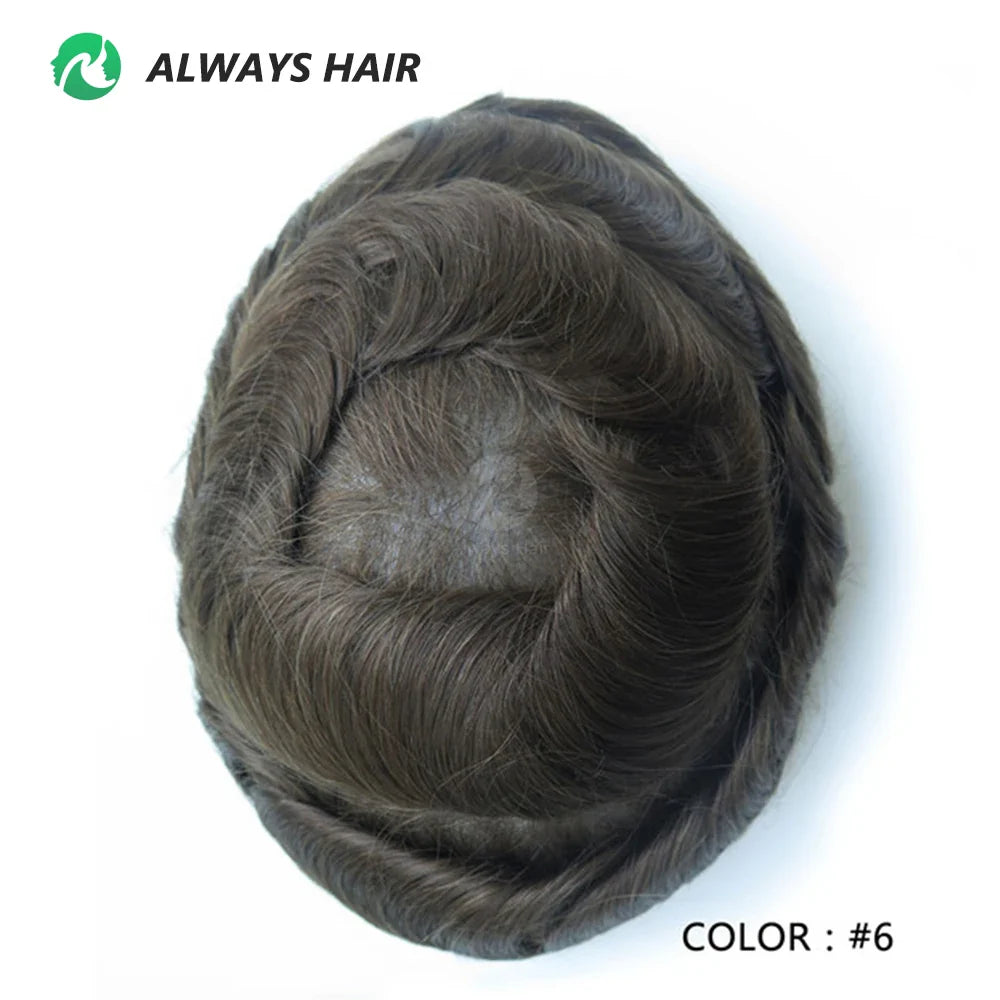 Prótese Capilar Masculina Respirável - Cabelo Humano