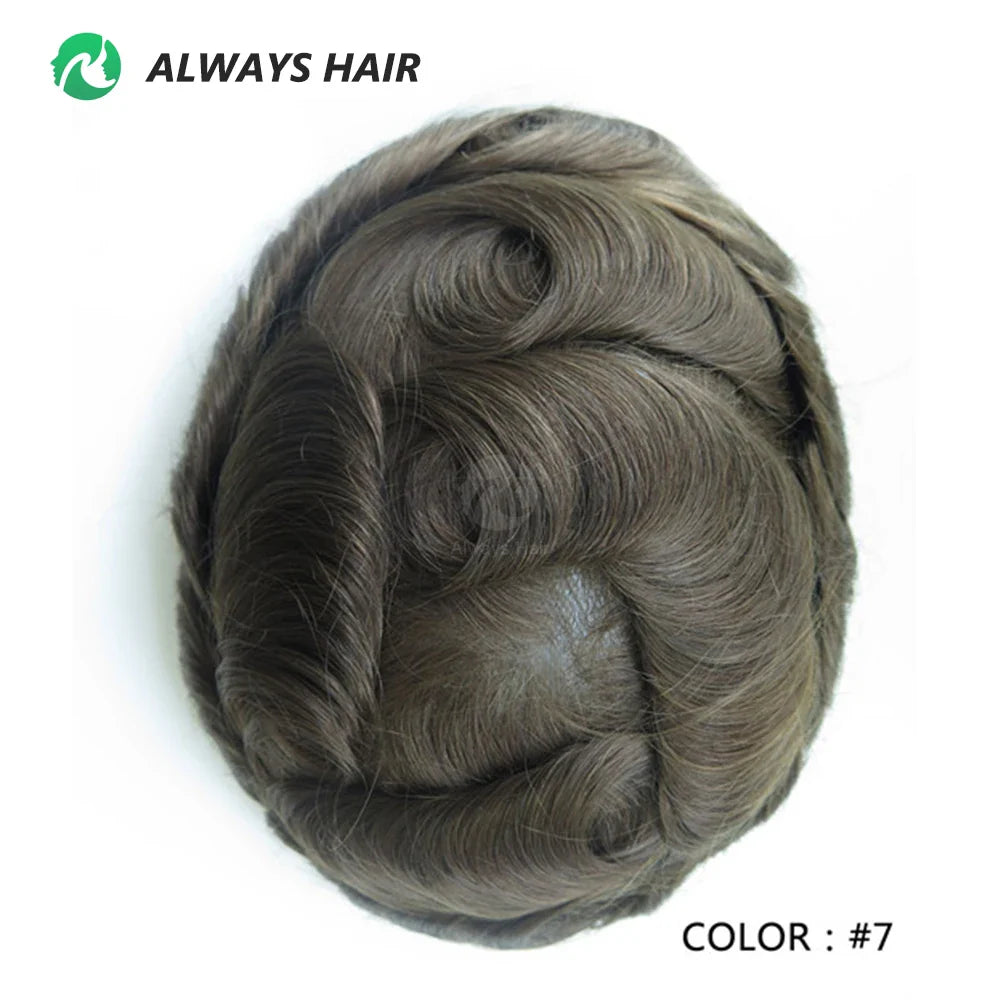 Prótese Capilar Masculina Respirável - Cabelo Humano
