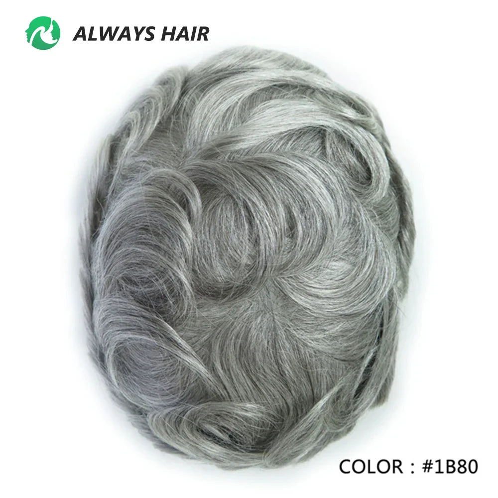 Prótese Capilar Masculina Respirável - Cabelo Humano