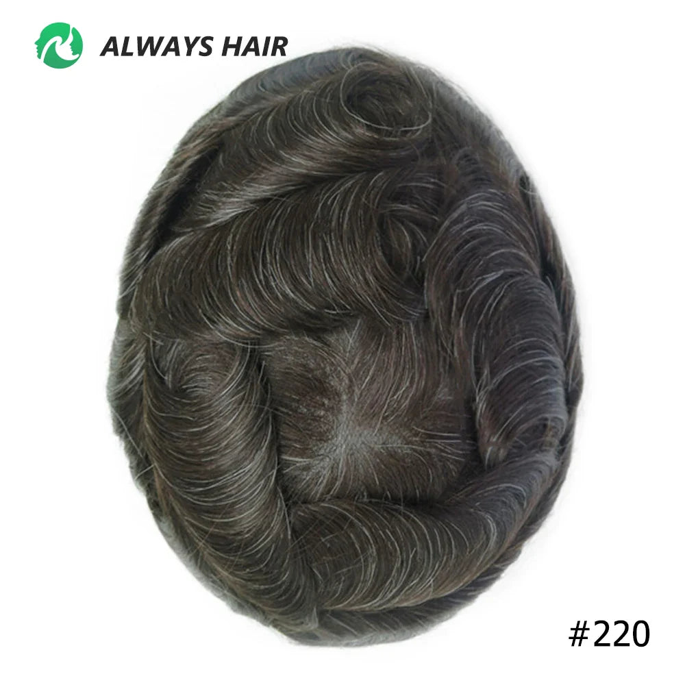 Prótese Capilar Masculina Respirável - Cabelo Humano