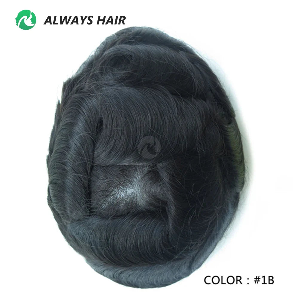 Prótese Capilar Masculina Respirável - Cabelo Humano