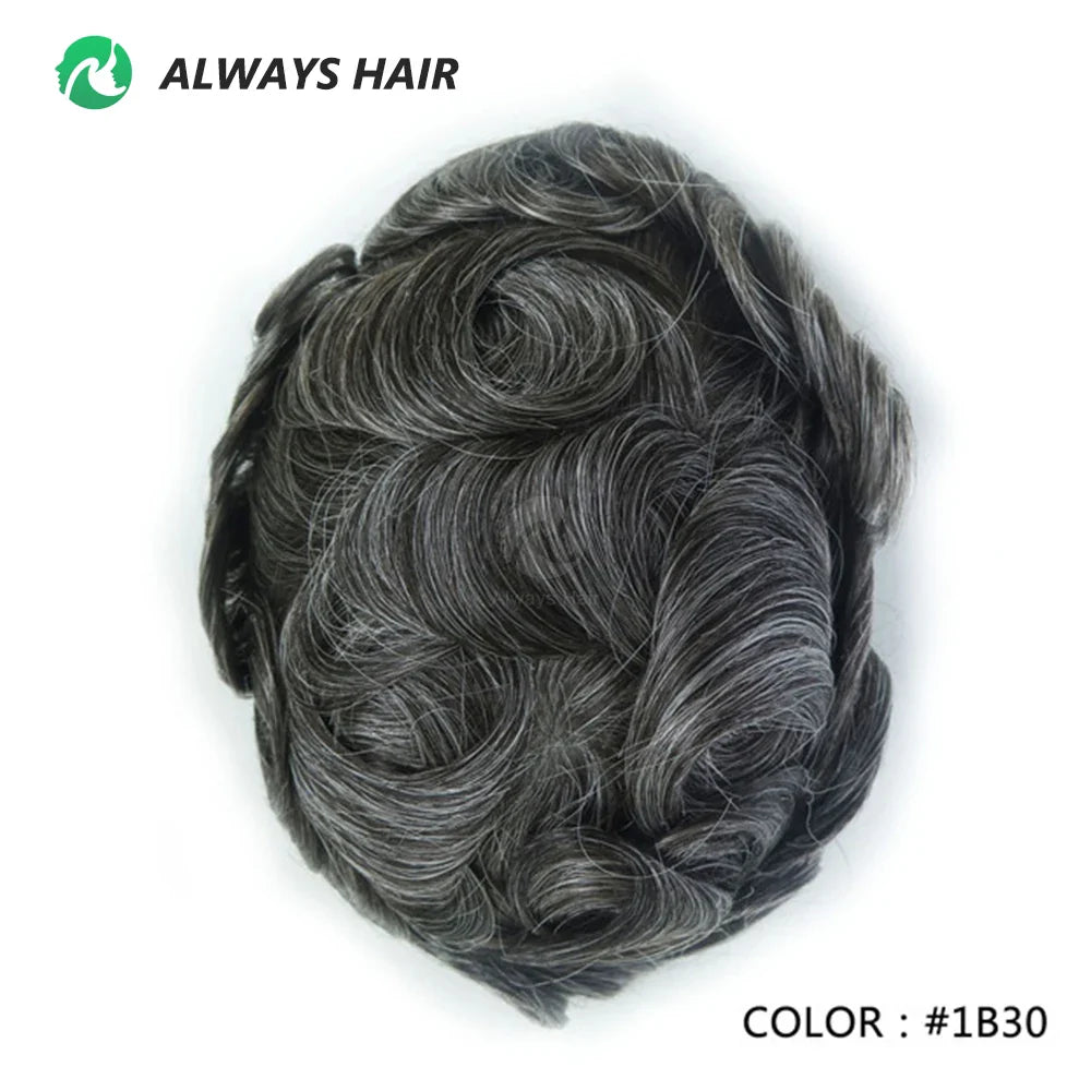 Prótese Capilar Masculina Respirável - Cabelo Humano