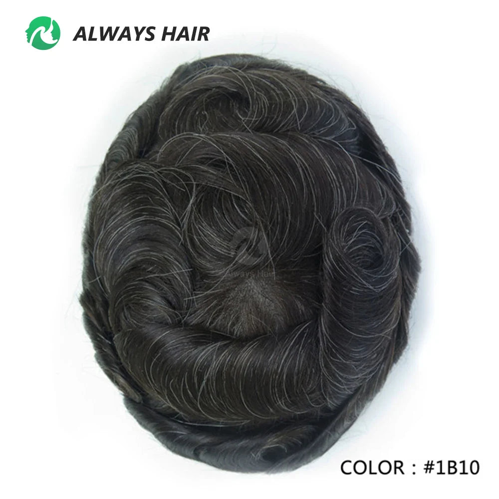 Prótese Capilar Masculina Respirável - Cabelo Humano