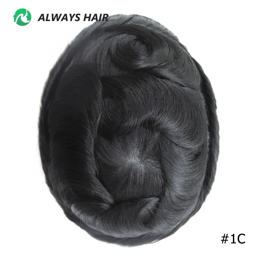 Prótese Capilar Masculina Respirável - Cabelo Humano