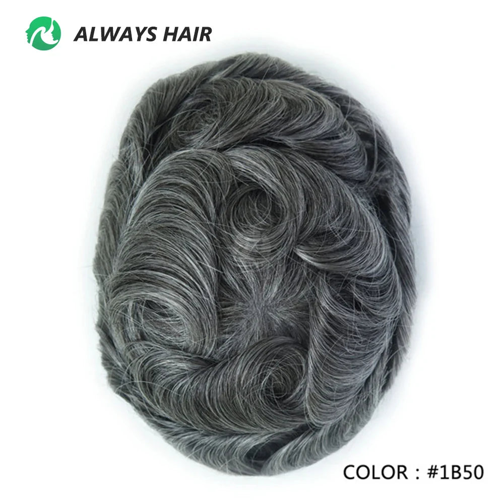 Prótese Capilar Masculina Respirável - Cabelo Humano