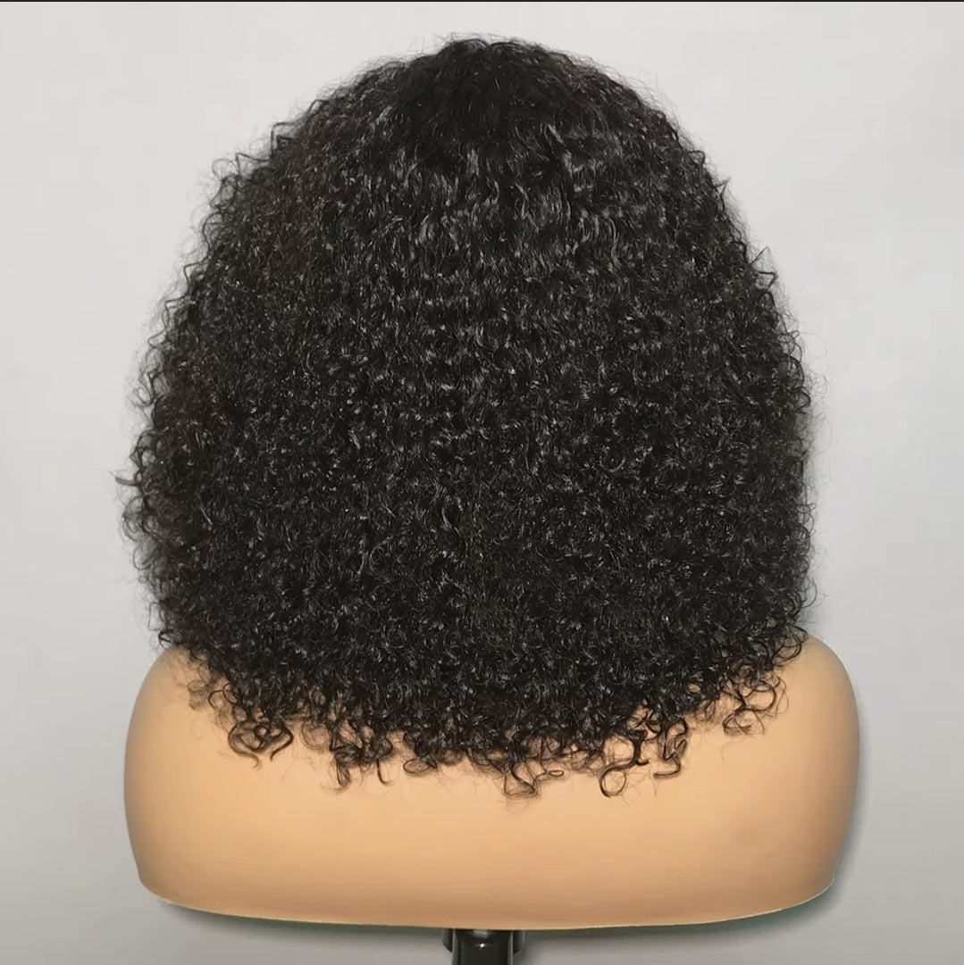 Peruca Lace Humana Cacheada 40cm 4x4 HD - Bianca