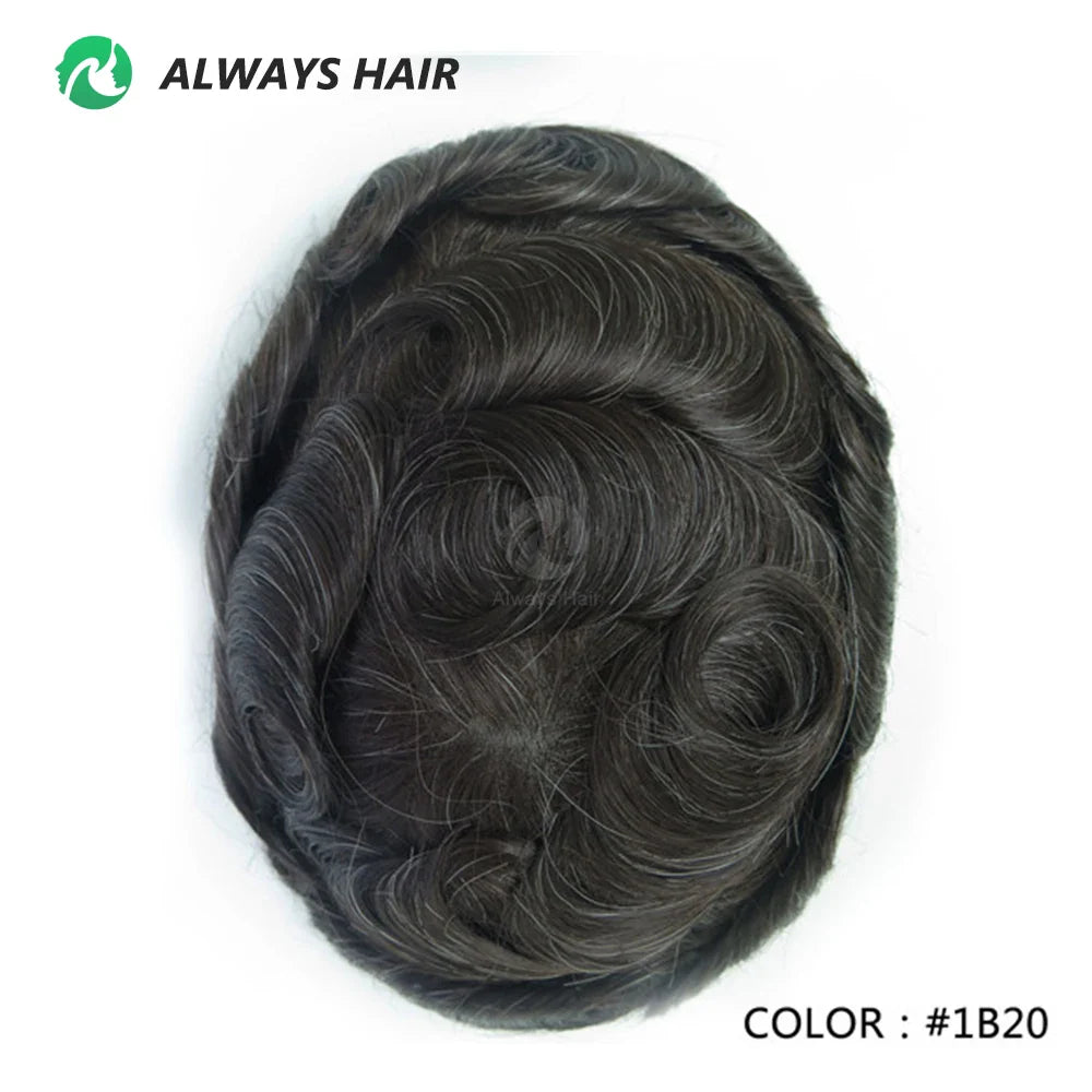 Prótese Capilar Masculina Respirável - Cabelo Humano