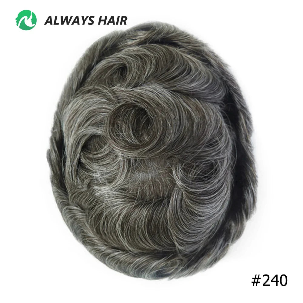Prótese Capilar Masculina Respirável - Cabelo Humano
