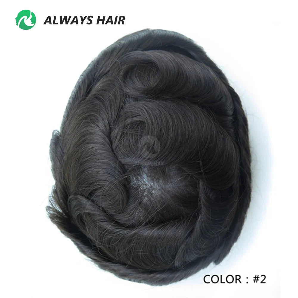 Prótese Capilar Masculina Respirável - Cabelo Humano