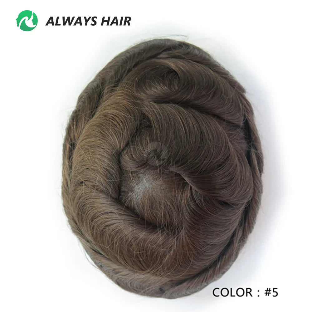 Prótese Capilar Masculina Respirável - Cabelo Humano