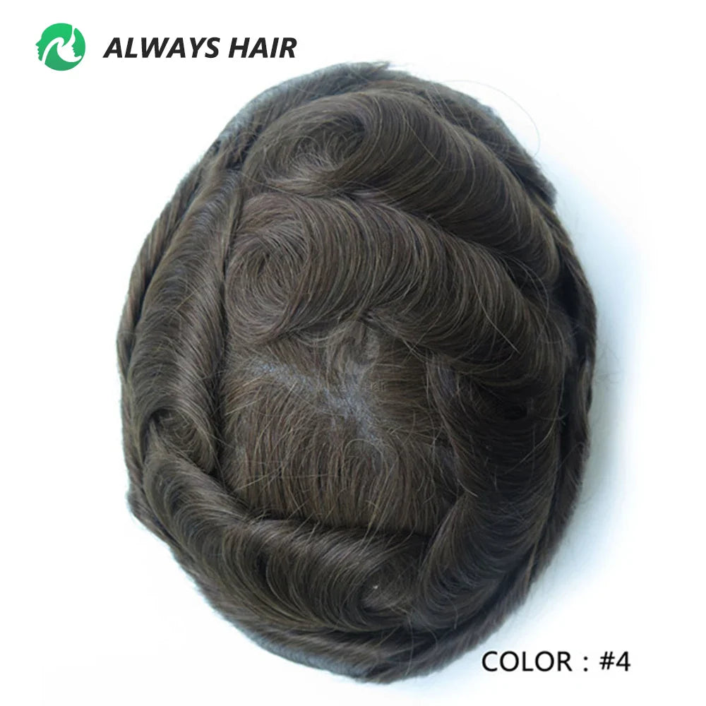 Prótese Capilar Masculina Respirável - Cabelo Humano