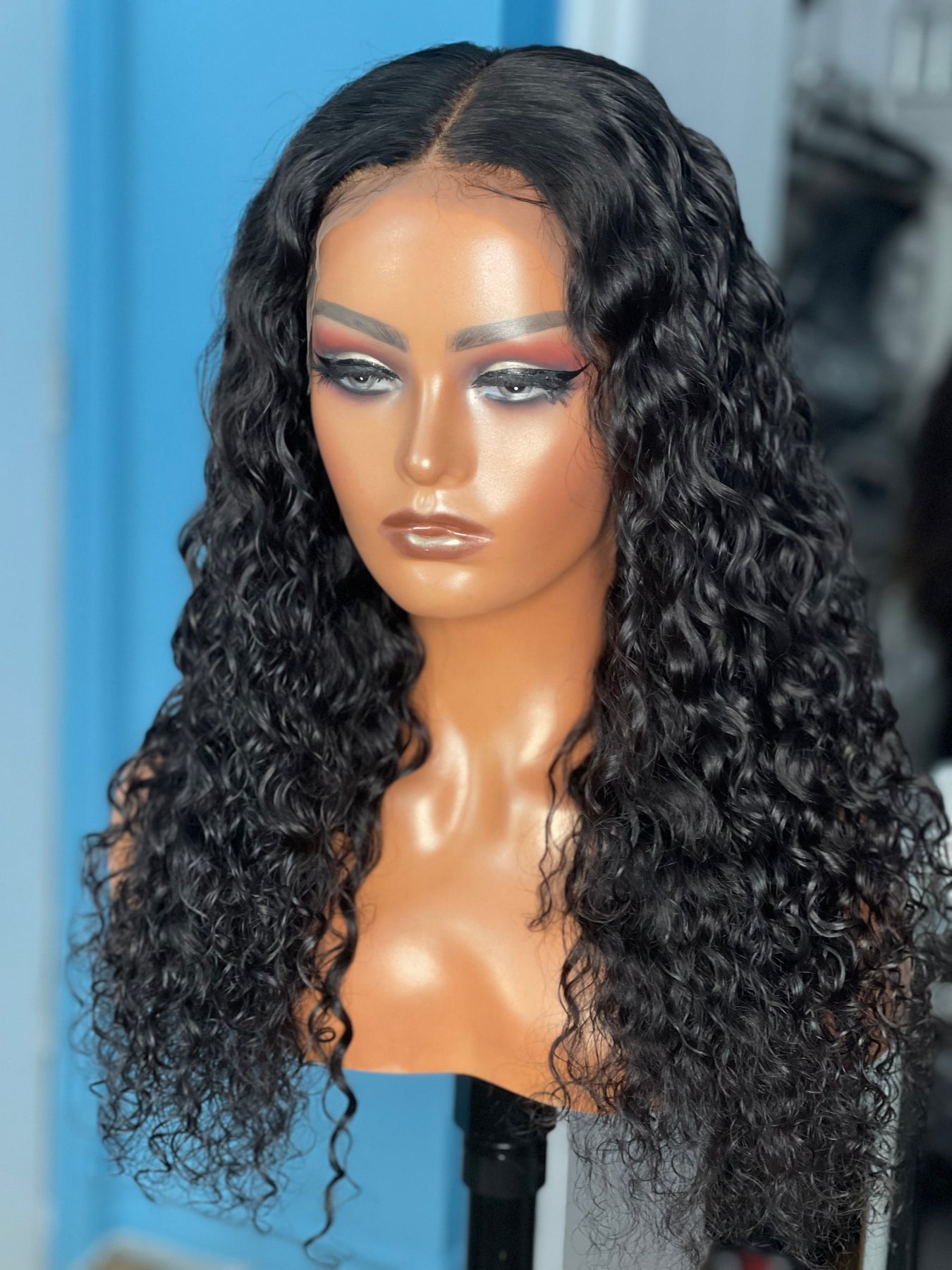 Peruca Lace Humana cacheada 50cm 13x4 HD - Melissa