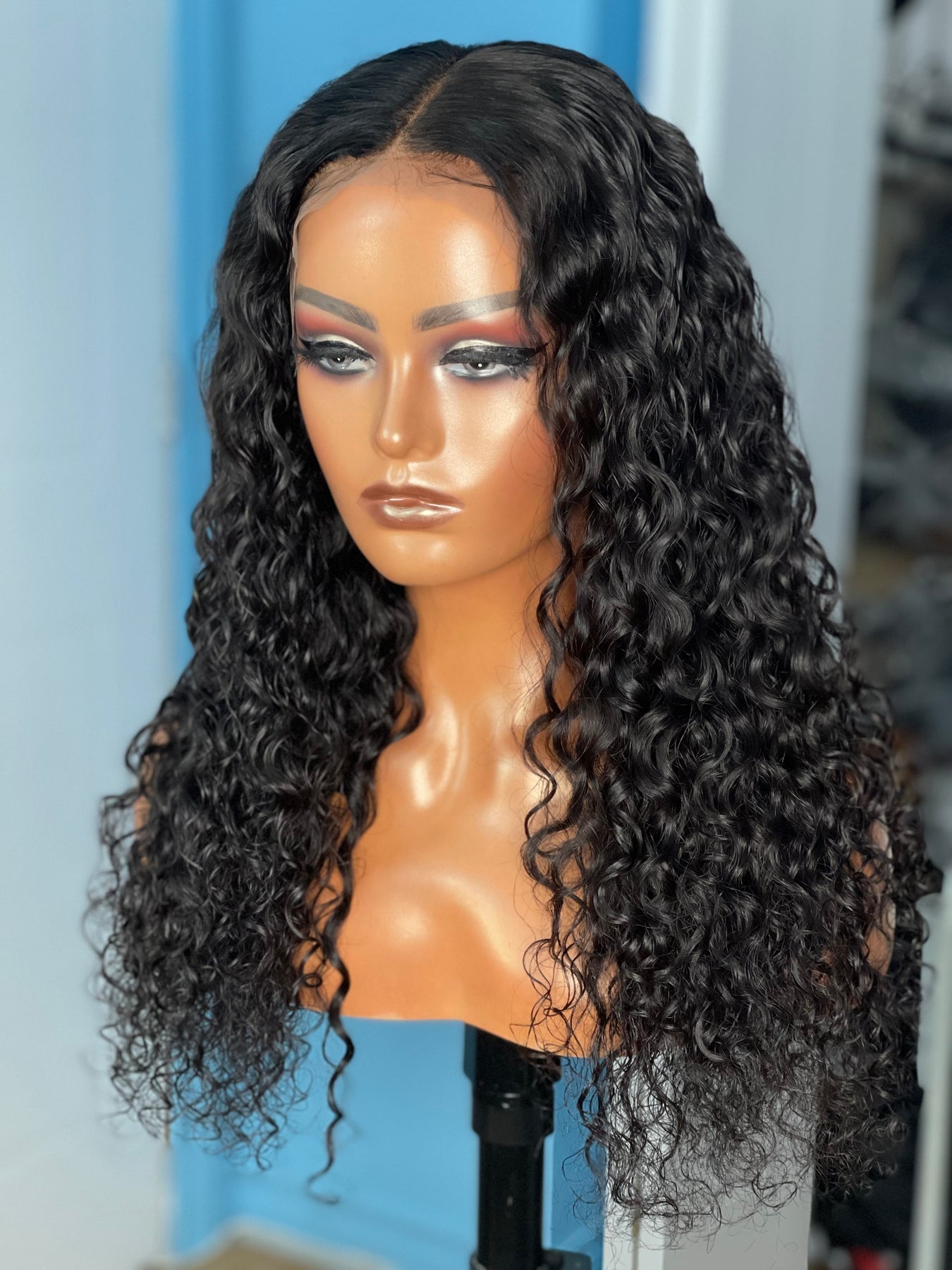Peruca Lace Humana cacheada 50cm 13x4 HD - Melissa