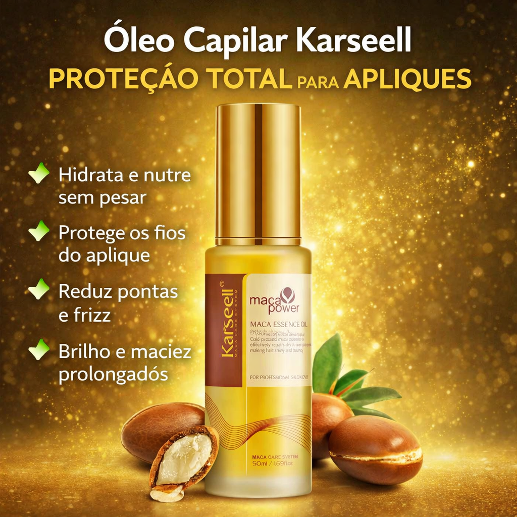 Óleo Capilar Karseell - Óleo Protetor para Apliques