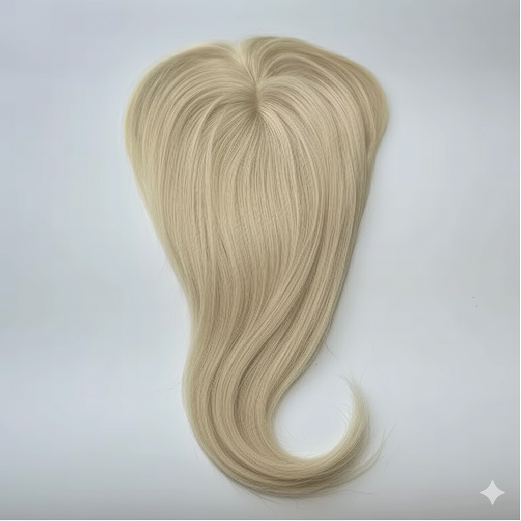 Aplique Mini Topo - (Para Alopecia, Falhas, Cabelos Ralos e com Queda) - Cabelo Humano