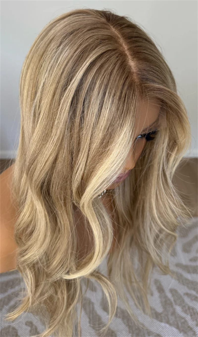 Lace Front Humana loira Ondulada 65cm 13x4 HD -Tamires