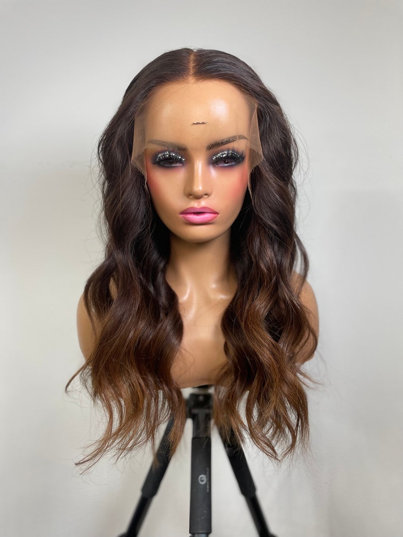 Lace Front Humana Ondulada ombre hair 60cm 13x4 HD - Luana