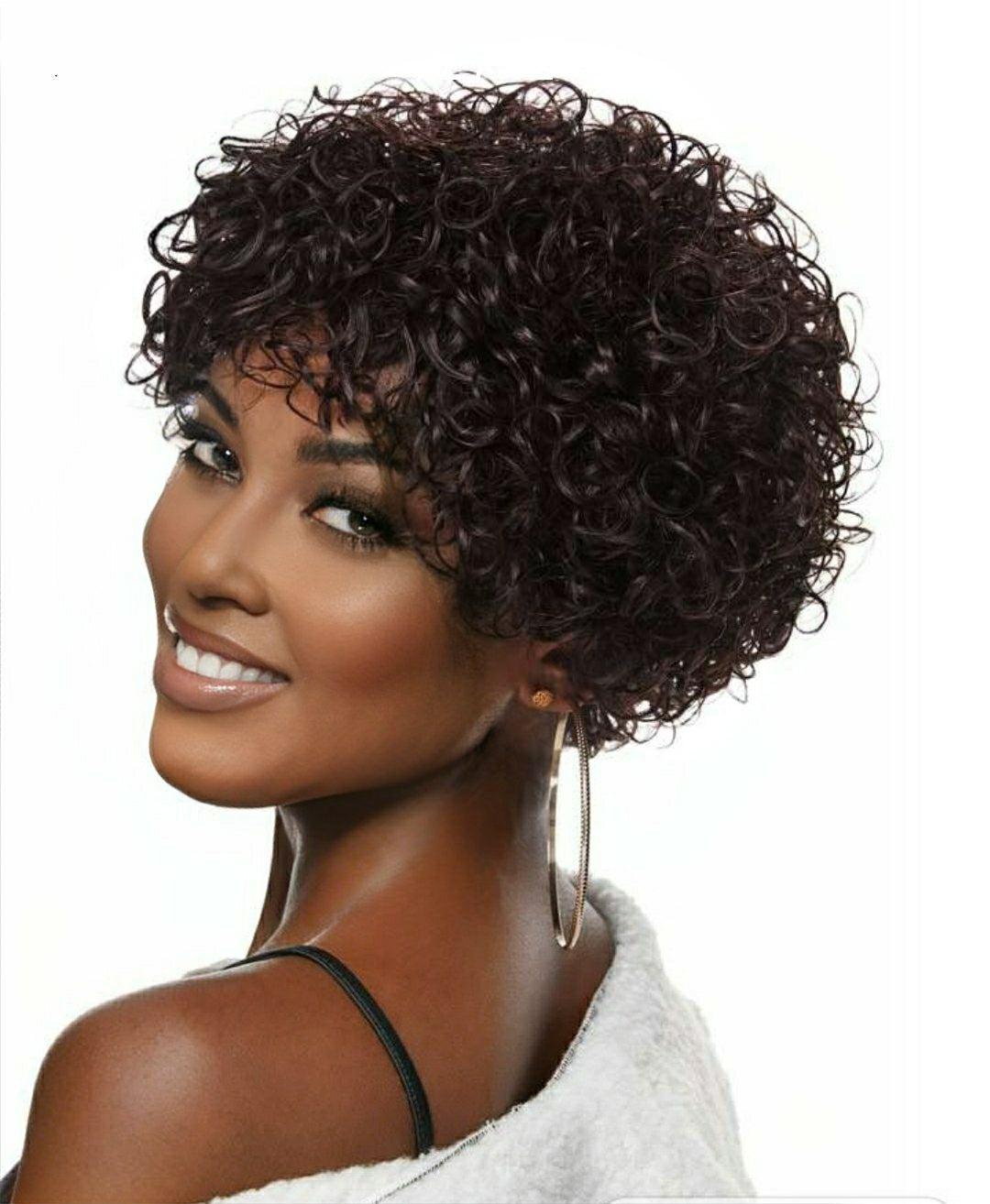 Peruca cabelo Humano Cacheada - Kesia